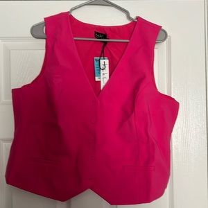Pink vest. Nicole Miller